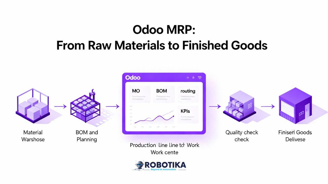 Odoo สำหรับการบริหารการผลิต (MRP): จากวัตถุดิบถึงสินค้าสำเร็จรูป
